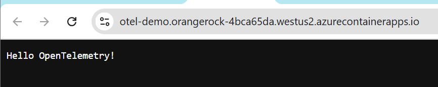 This is the page the application will reply with.